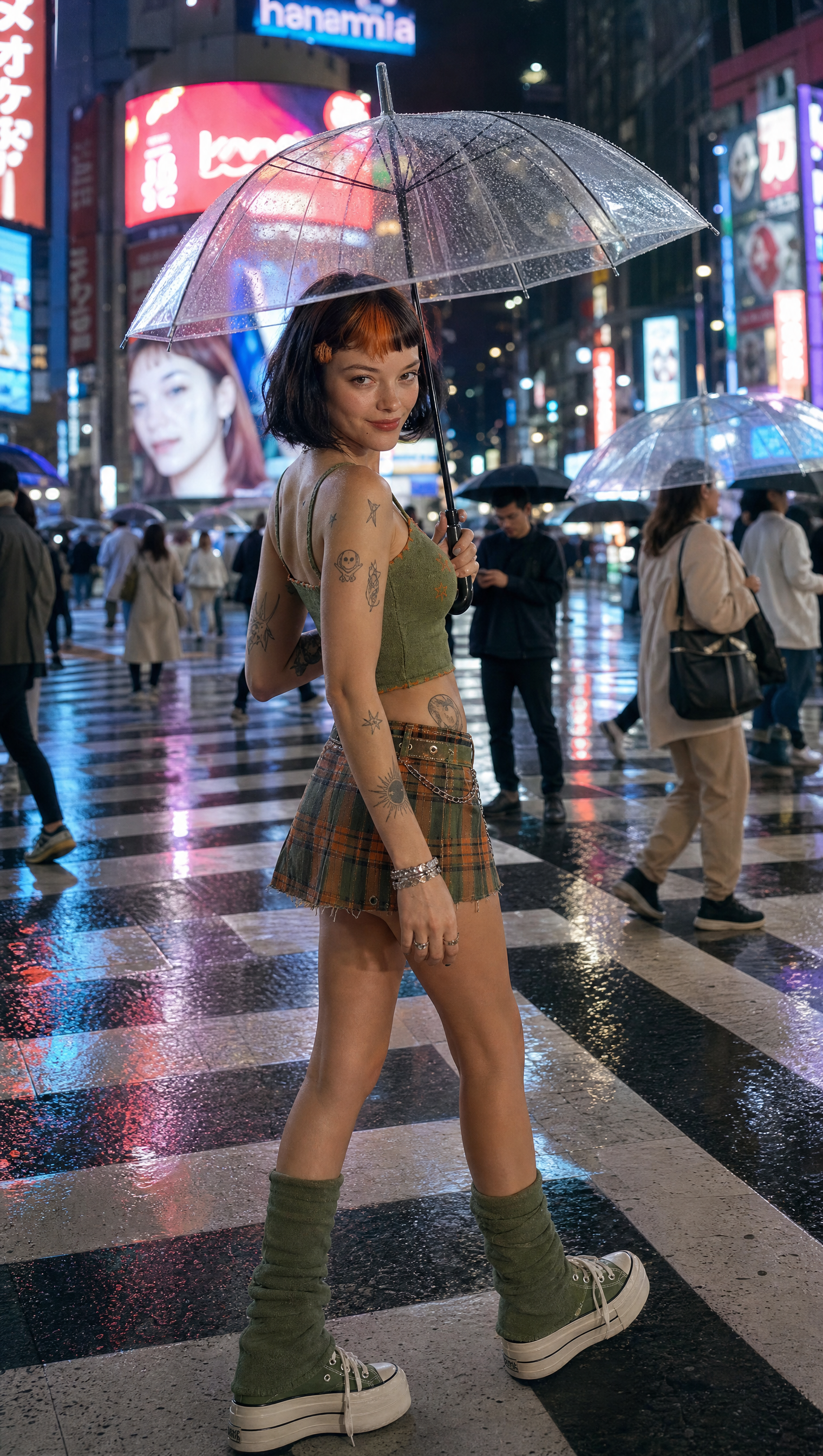 Keyframe of Shibuya, one umbrella, no retakes
