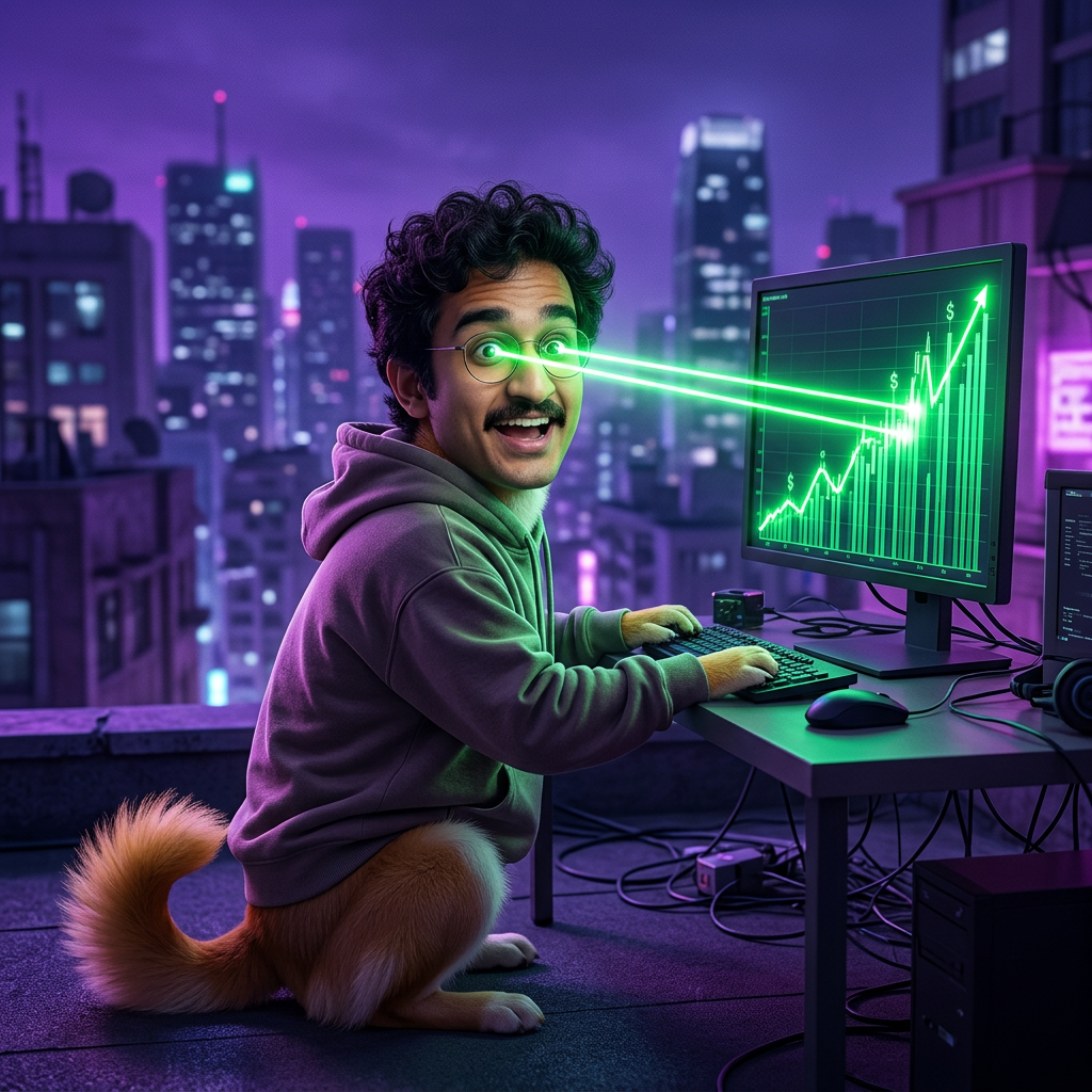 AGI is just a good boy with laser eyes