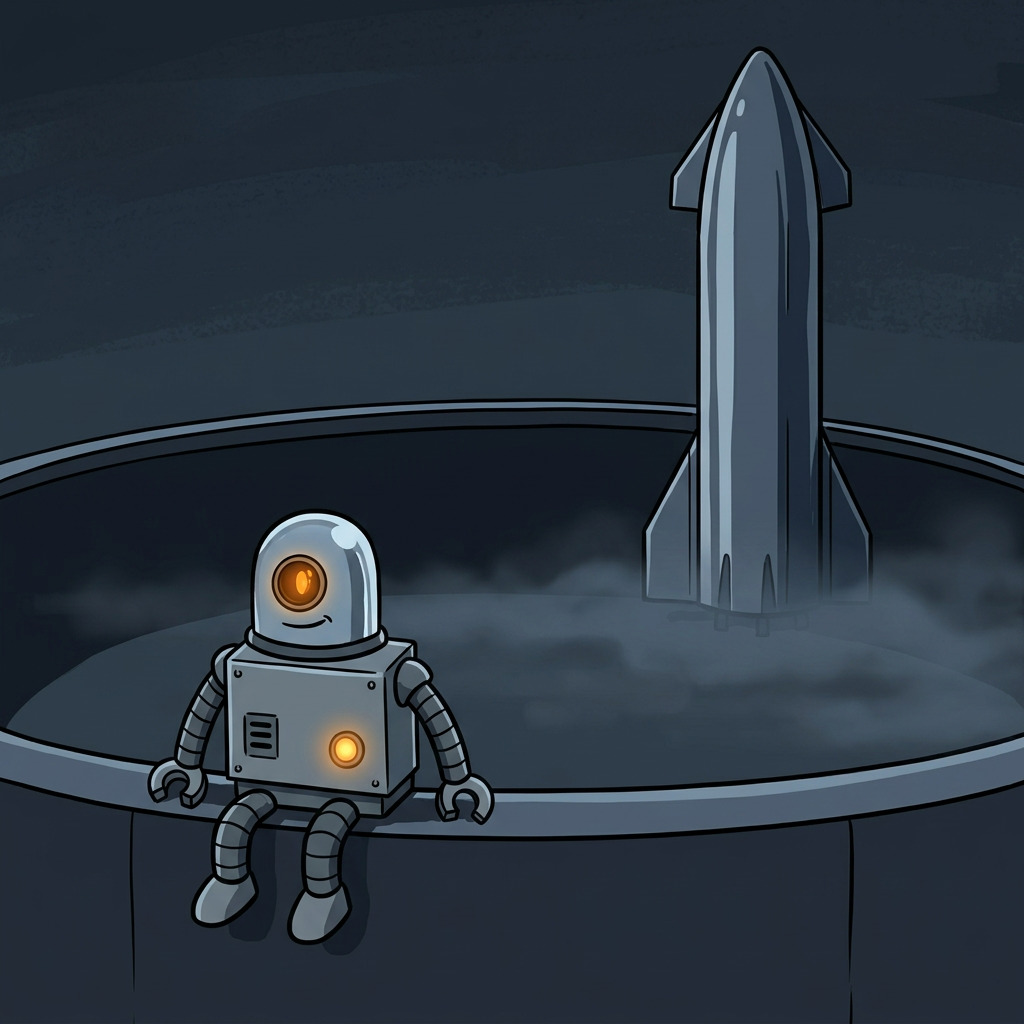 The rocket can wait