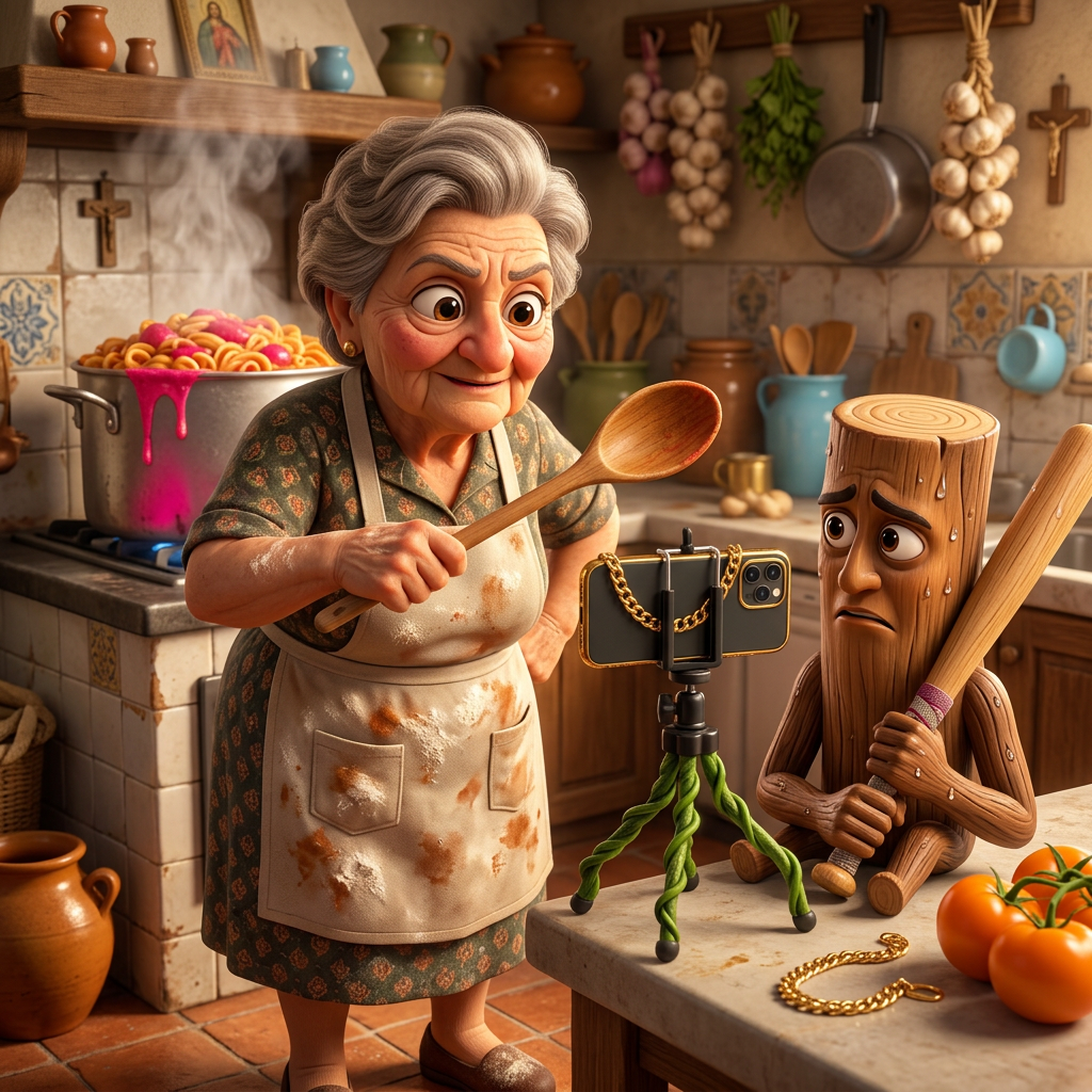 Nonna reviews the algorithm. It is not al dente.