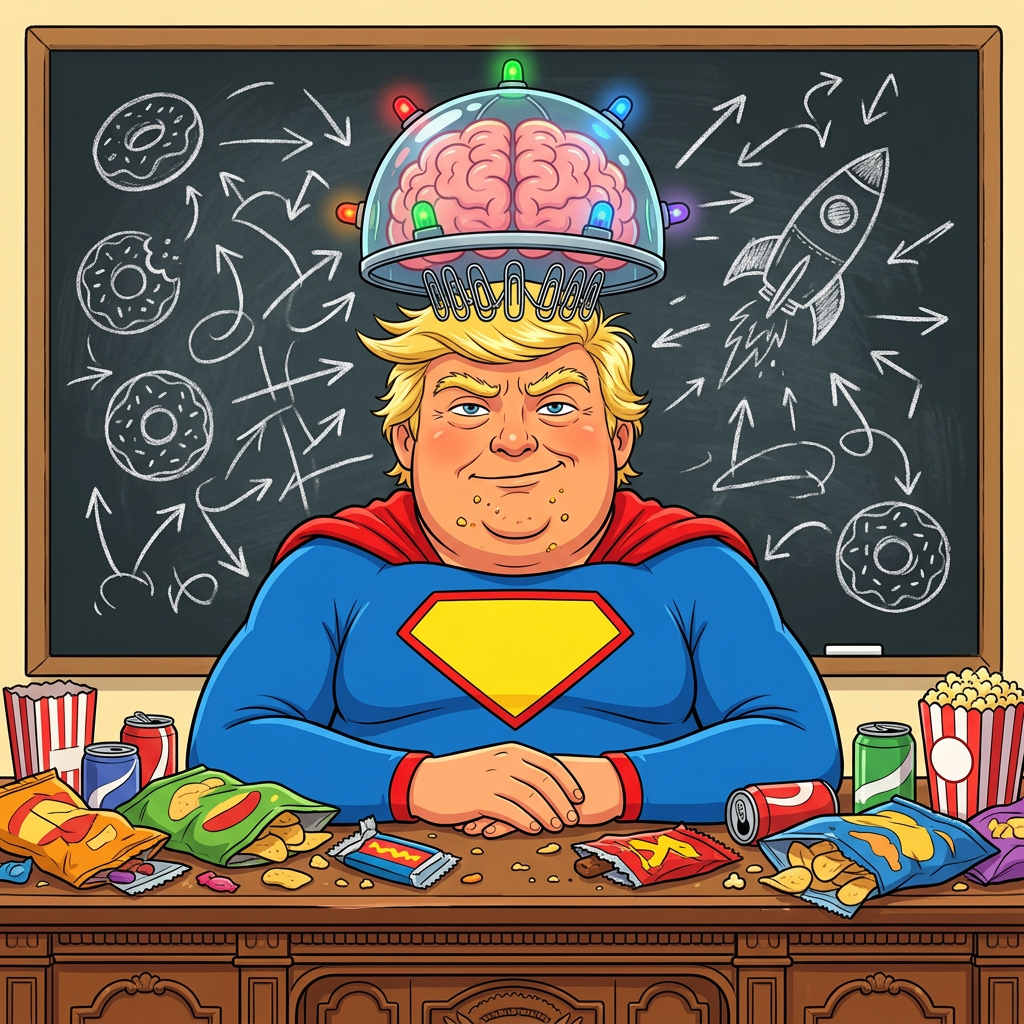 Official Portrait of the Smartest President of the Snack Cabinet