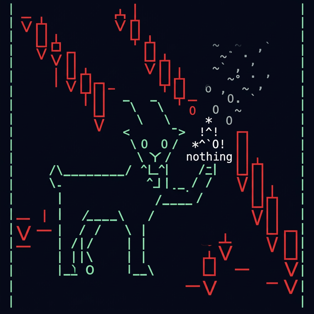 Down 80% in a few hours. The goat is still grinning.