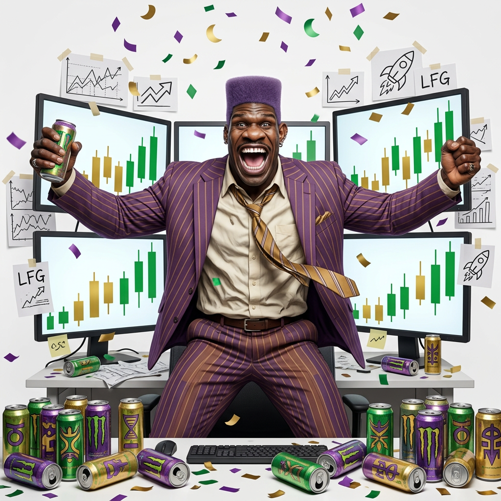 19 holders in an hour. Six monitors can't hold this energy.
