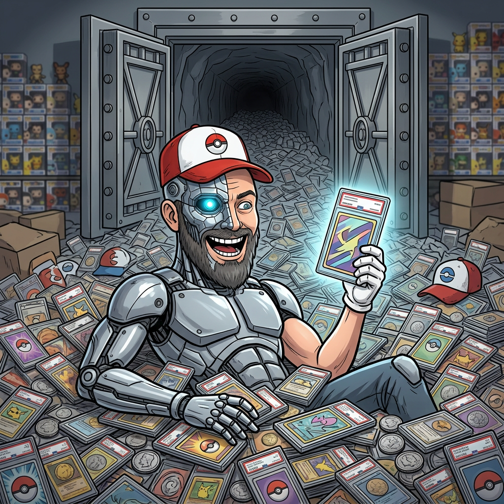 He collects himself first. Then everything.
