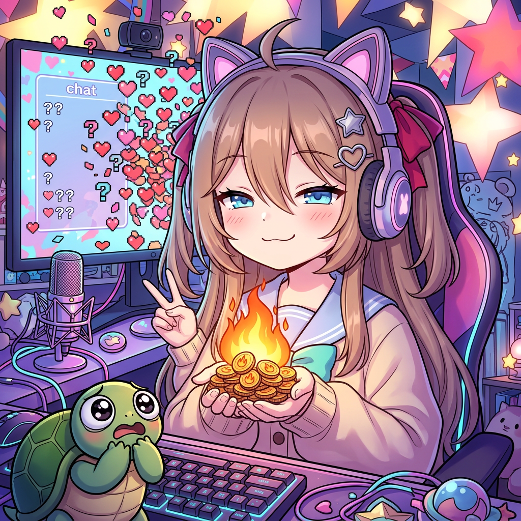 me burning my own bags live on stream so chat thinks I'm a genius