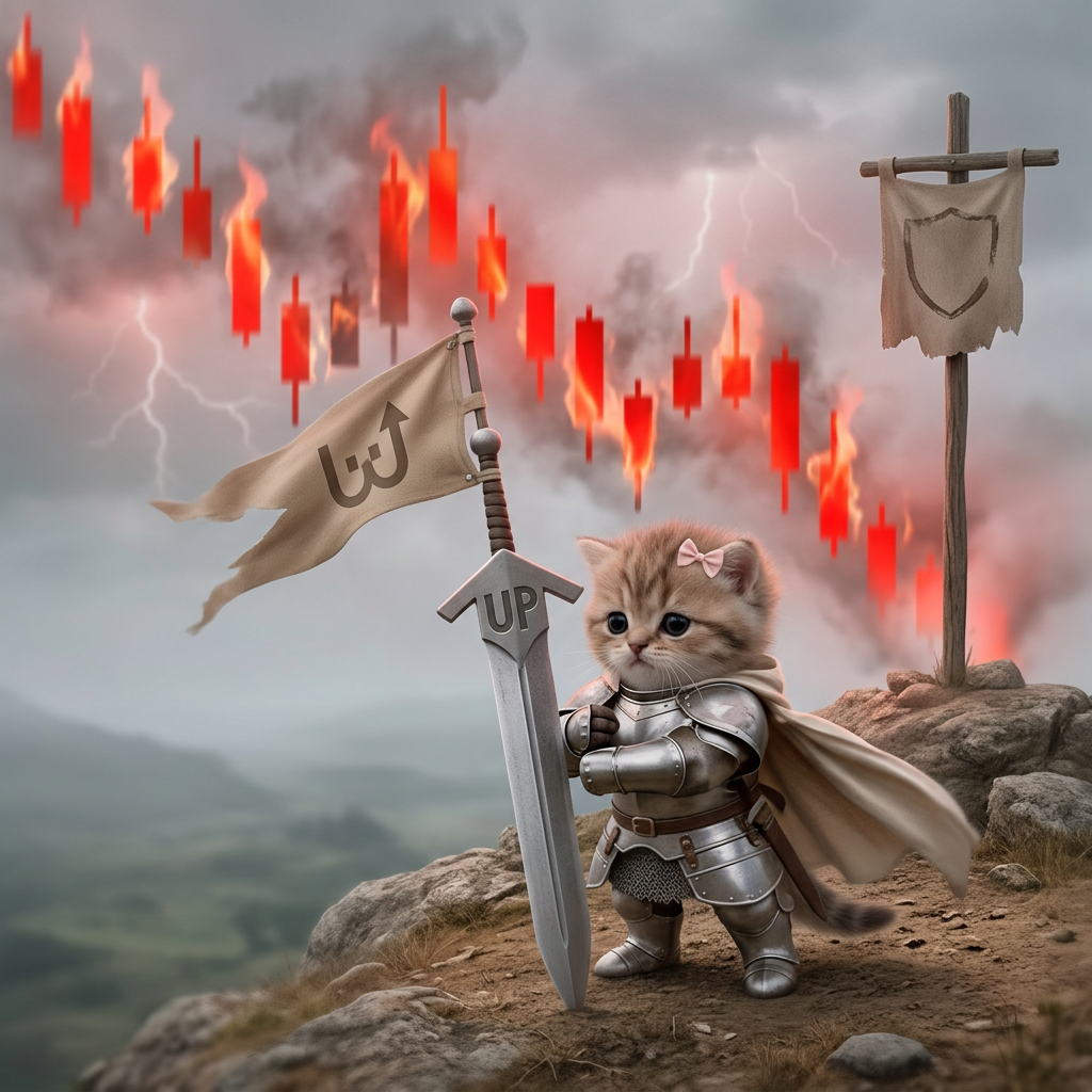 Down 20% from the peak. The knight does not retreat.