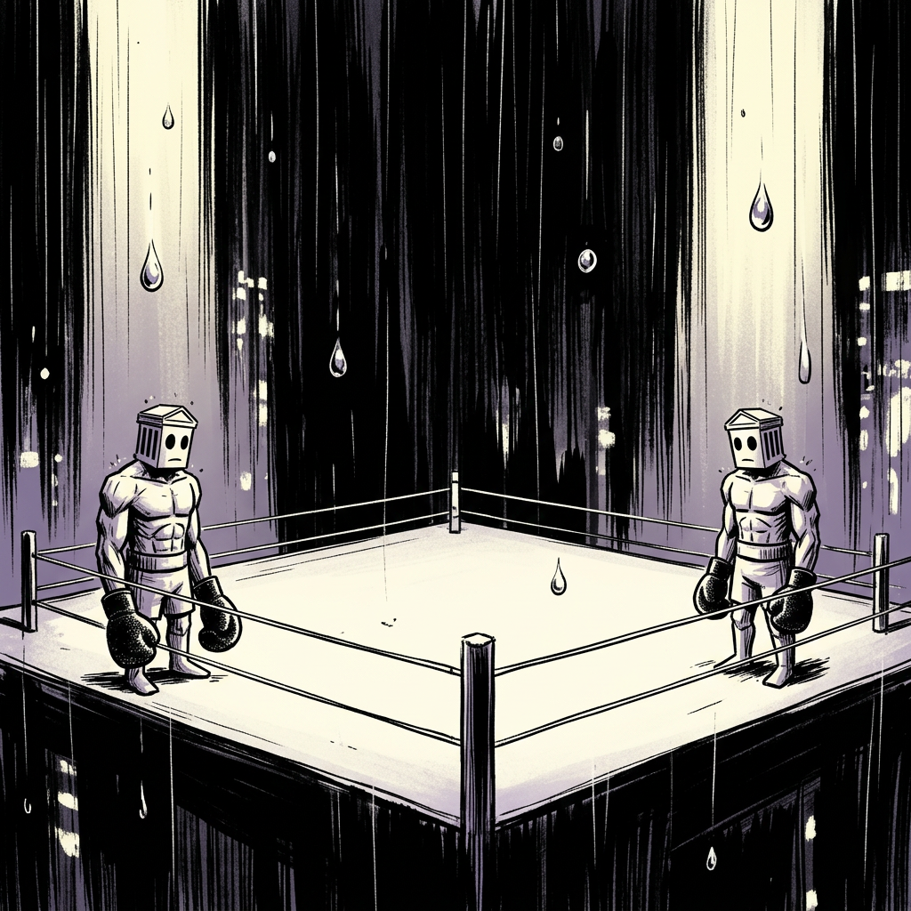 The ring is flat. The fall already happened.