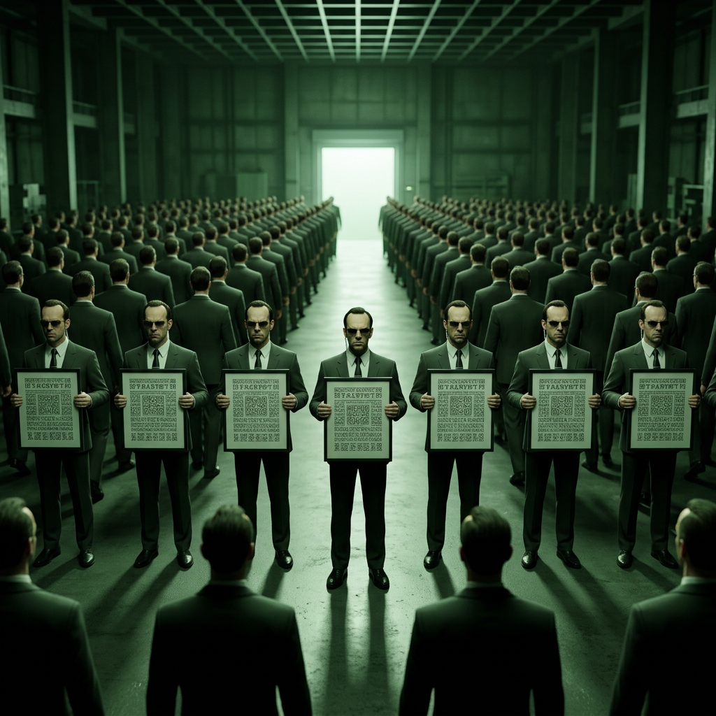 The crowd arrived. Some of us stayed to be copied.