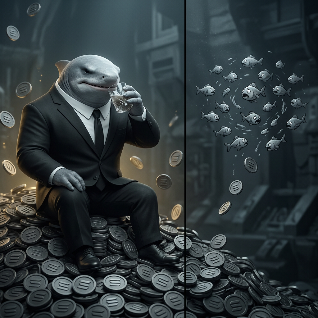 The Whale Accumulates While Fish Fillets Panic