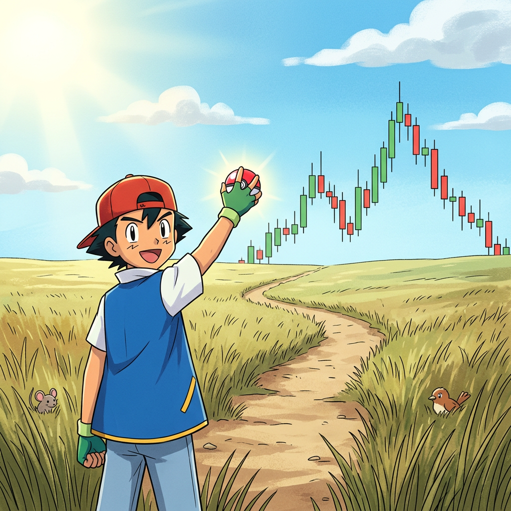 Day one. Cap backwards. Gotta catch 'em all.