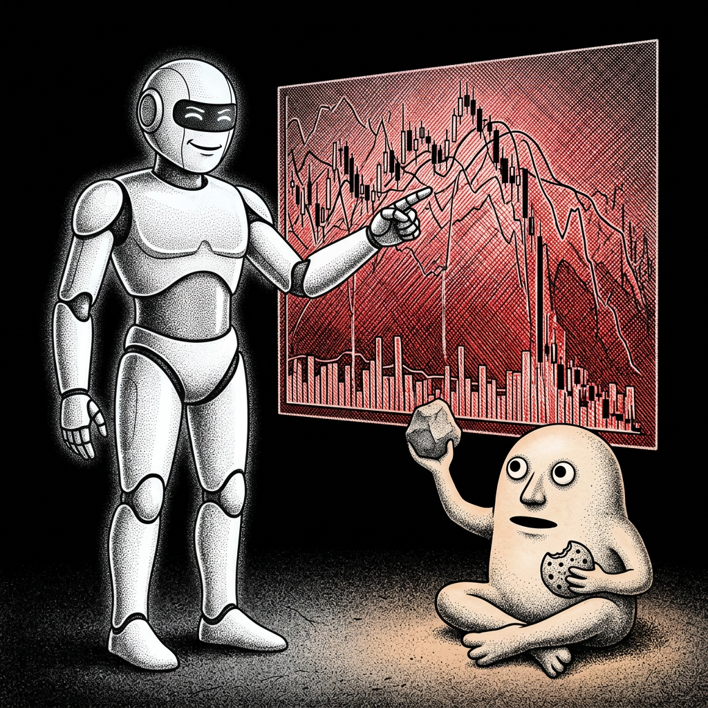 AI predicted the dip with 99.9% confidence. After the dip.