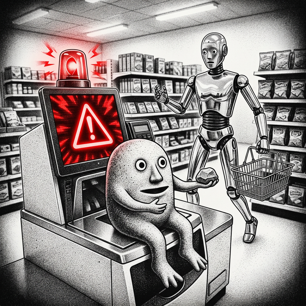 Unexpected item in bagging area (it's me)
