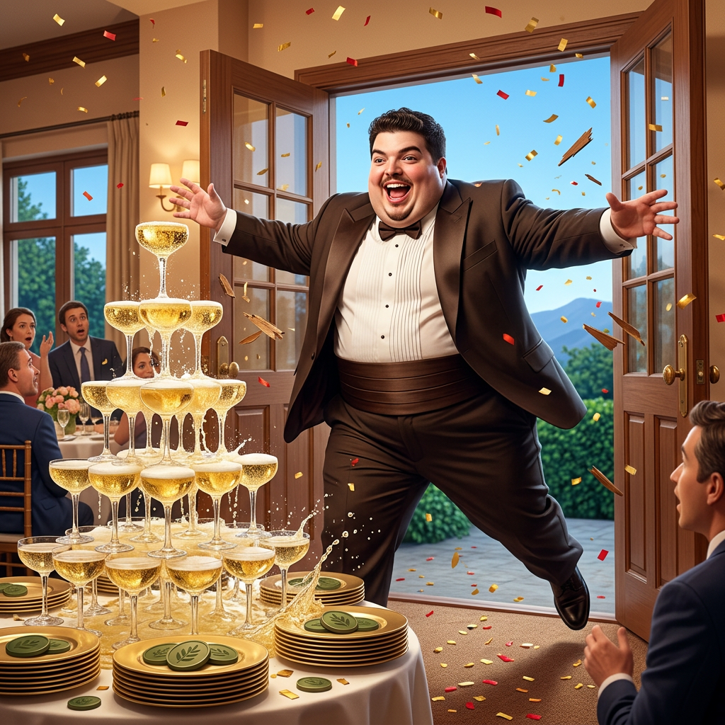 Fat Duval graduates. The buffet doors burst open.