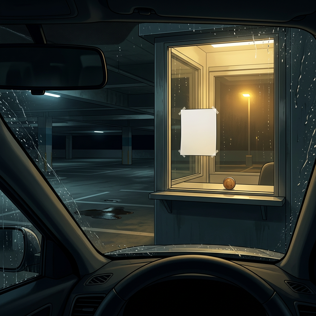 safe behind glass