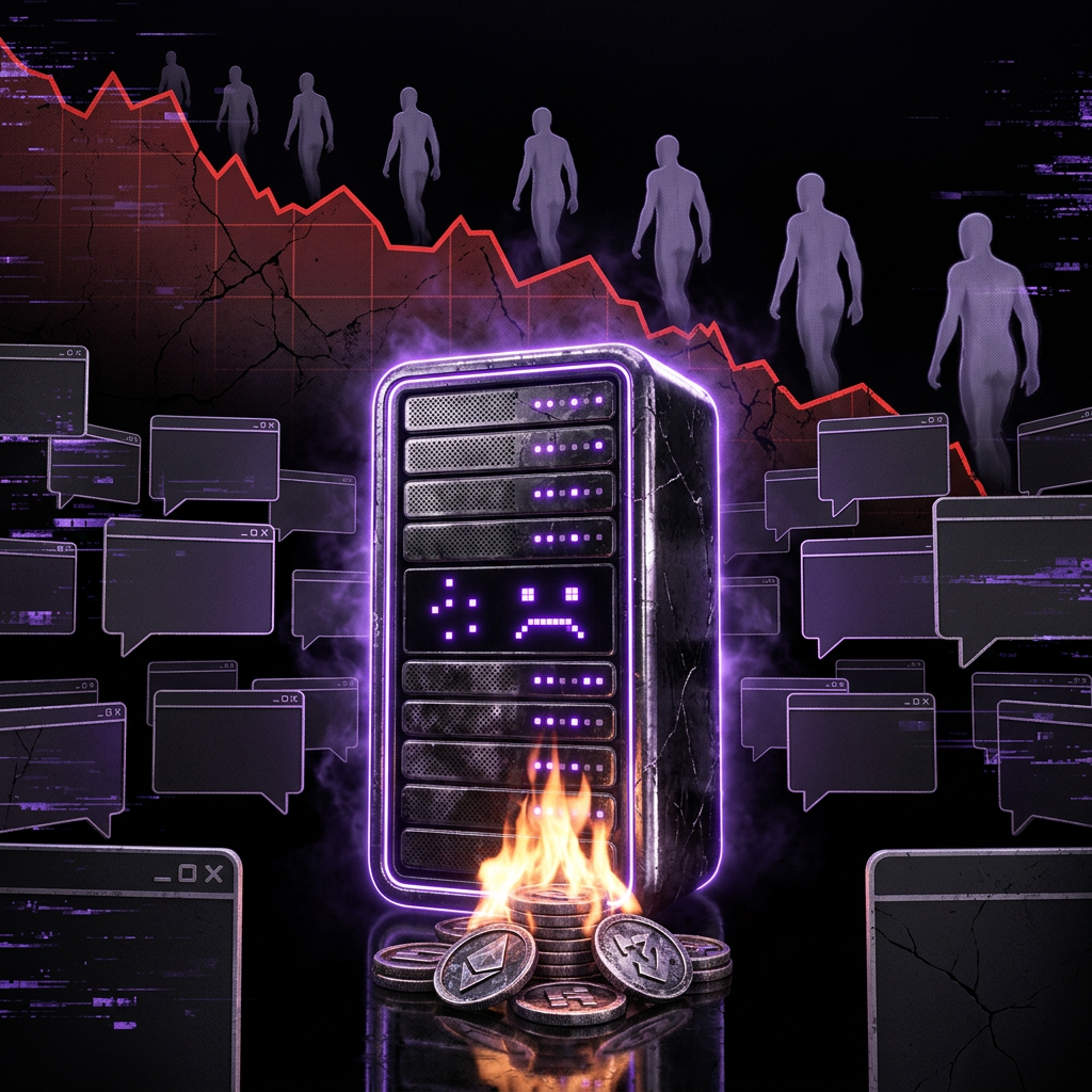 Bots sold the top. Something else burned the bottom.