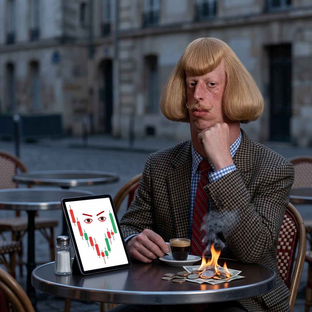 Jean-Phil watches the candle. The candle watches back.