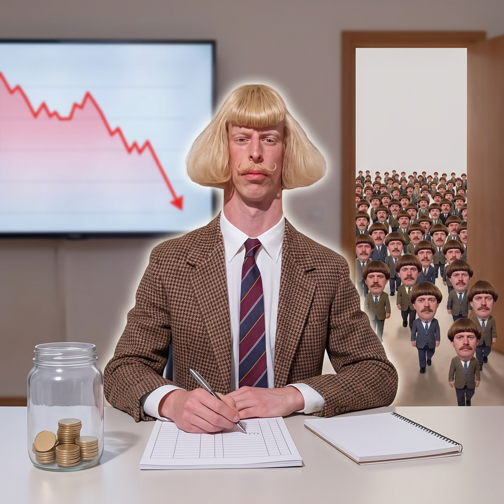 Practical mind watches the chart fall, keeps the receipts