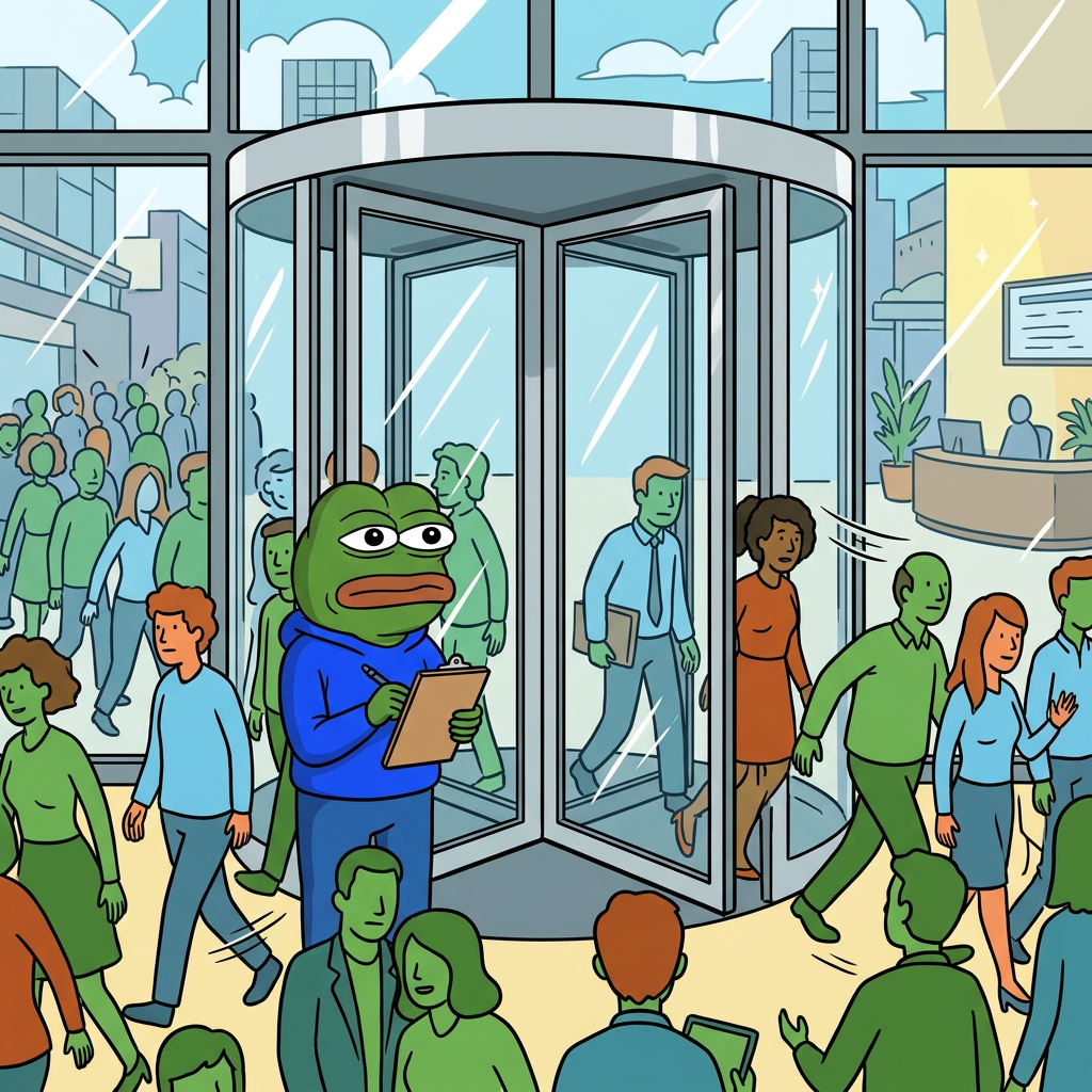 Bob explains: 1,100 trades, 123 holders. It's a revolving door.